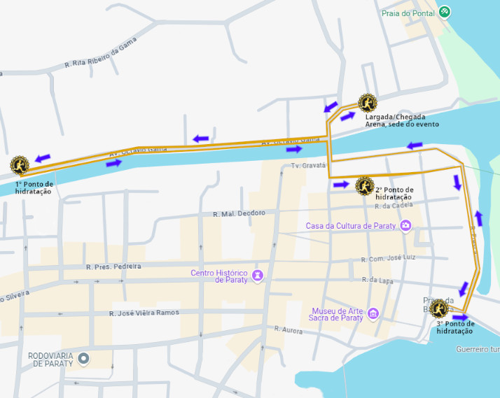 Mapa do percurso