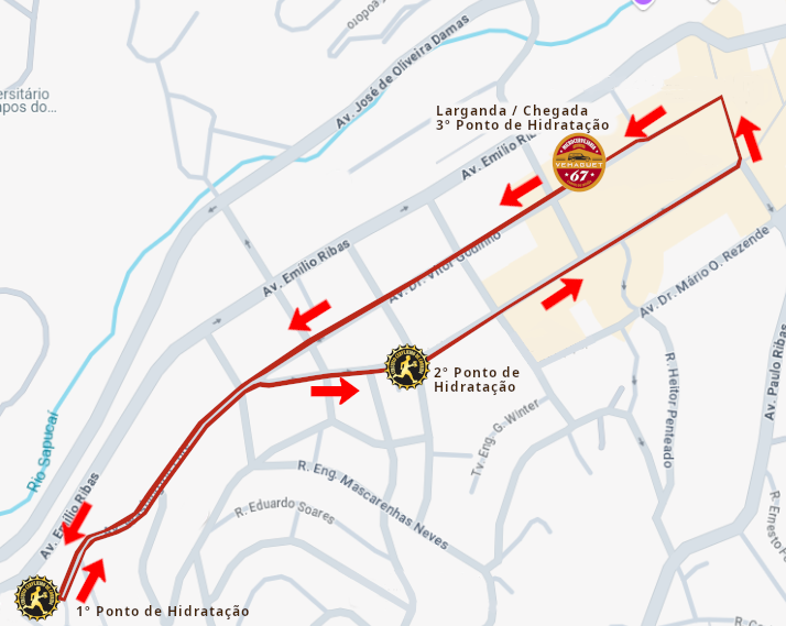 Mapa do percurso